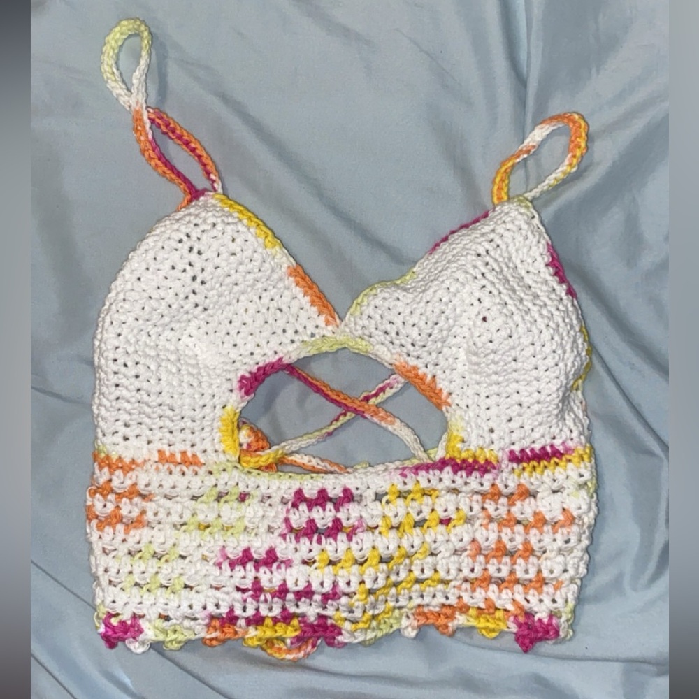 Adjustable Corset Crochet Crop Top